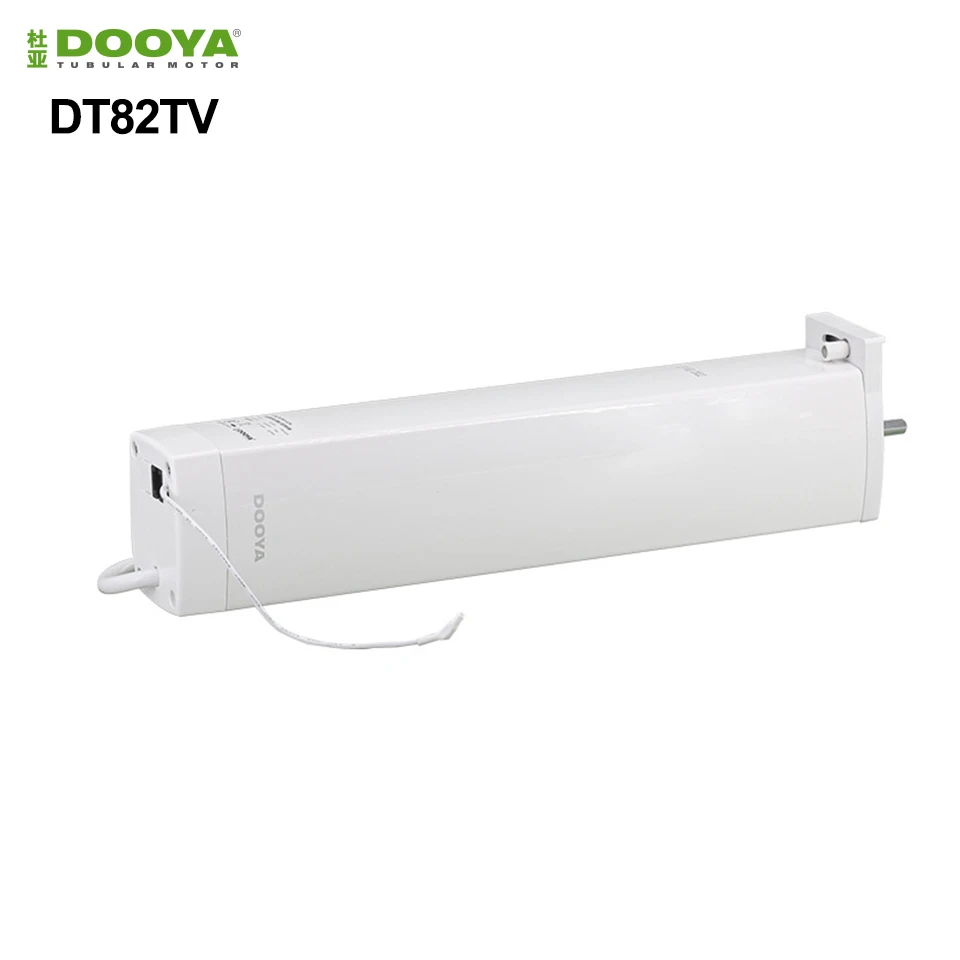 DOOYA-motor de cortina de 5 cables DT82TV, 1,2n RS485/contacto seco/Control RF433, 100-240V 50/60 HZ, motor de cortina silenciosa para casa