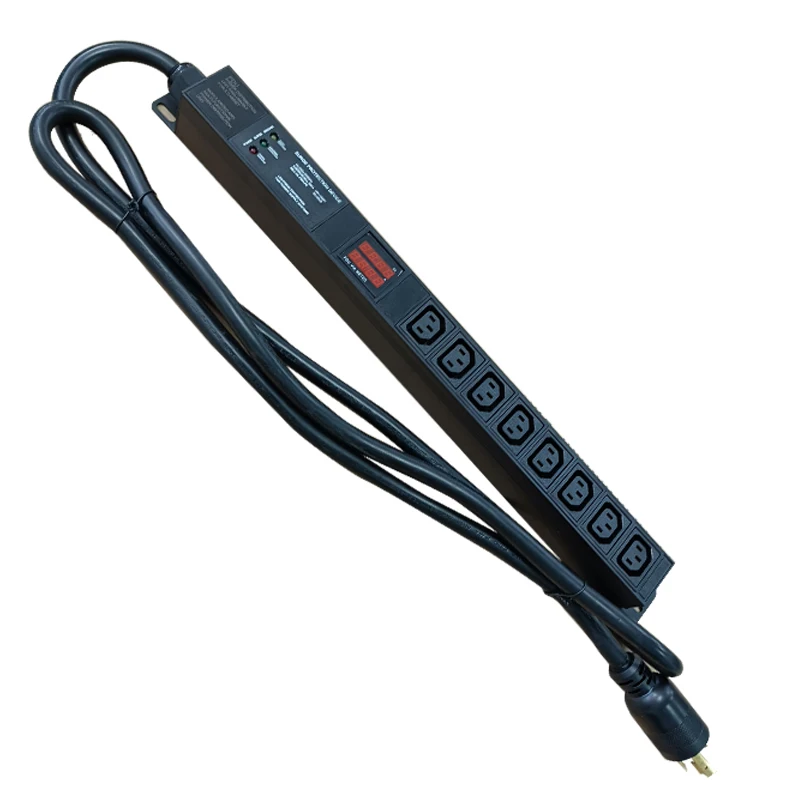 

8way C13 C19 30A 120V-240V Metered PDU Current Volts Digital Meter L6-30P Amp PDU