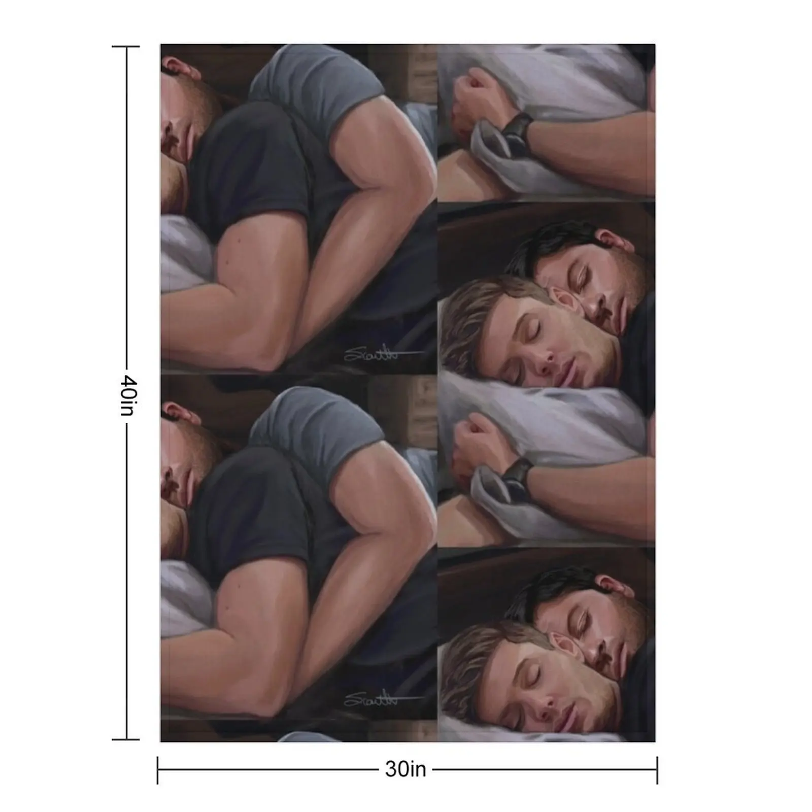 Destiel Cuddles 2 Throw Blanket Travel Camping Multi-Purpose Stuffeds Softest Decorative Beds Blankets