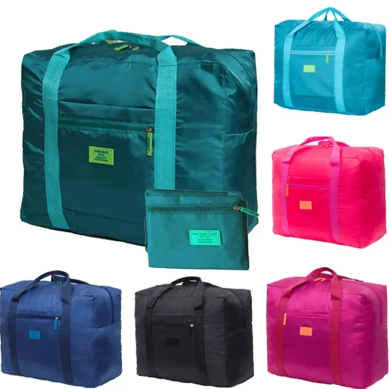 Foldable Waterproof NylonTravel Tote Bag Suitcase Storage Bag Large Capacity Business Travel Travel Shoulder Bag Clothes Case