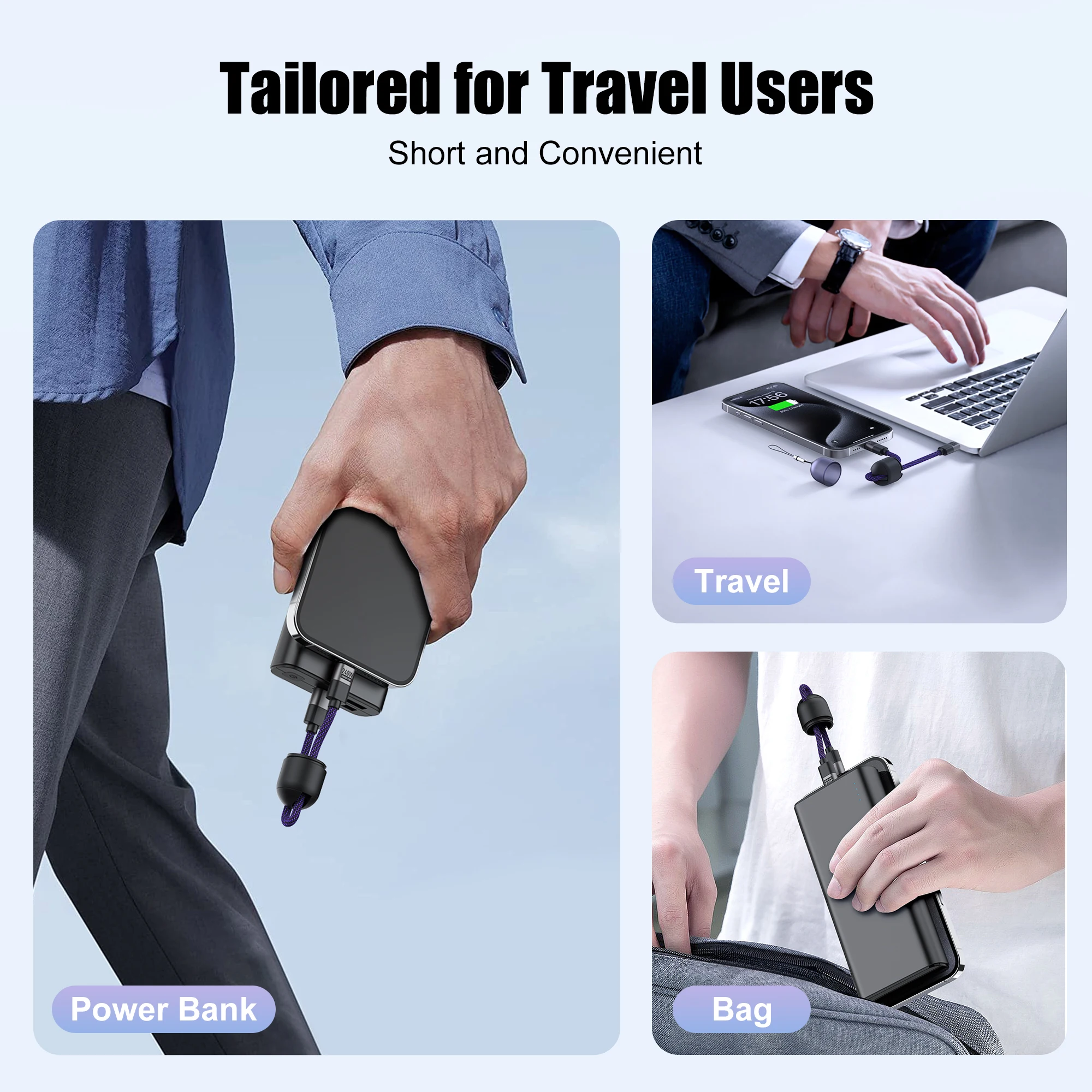 Llavero con cordón PD de 240W, Cable de carga rápida tipo C a tipo C, 20cm, USB C, transferencia de datos para Xiaomi, Samsung, iPhone 16