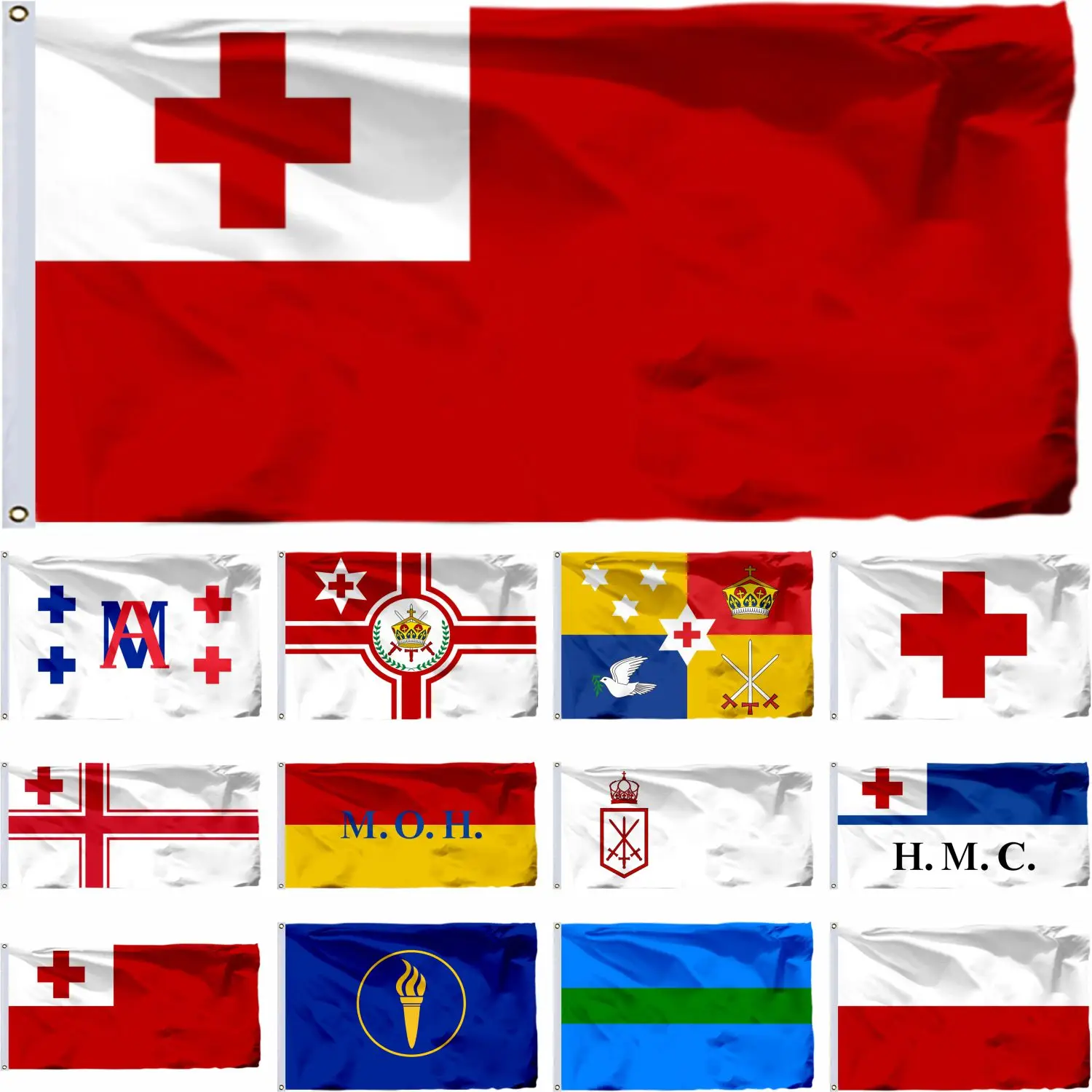 Bandera real de Tonga, Bandera de Ensign de aduana, 90x150cm, 21x14cm, servicio de defensa, 3x6 pies, república de Minerva