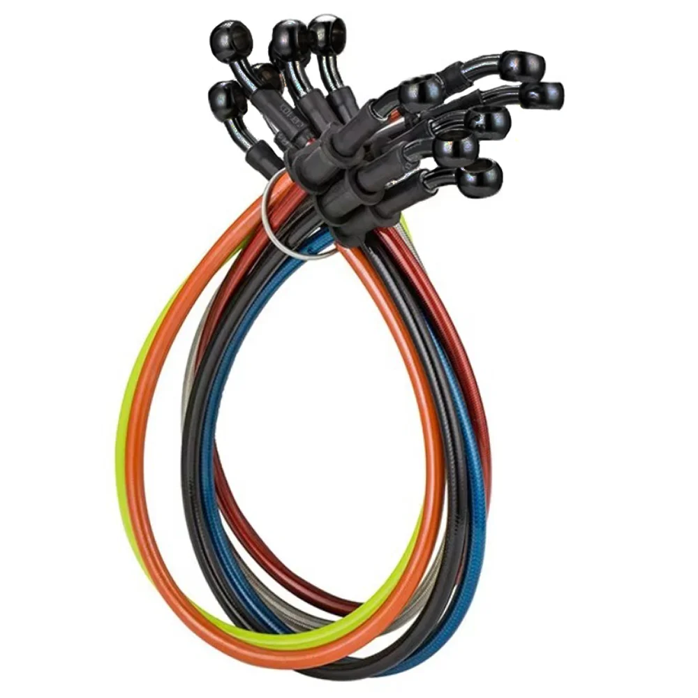 900mm Motorcycle Dirt Bike Braided Hose Oil Pipe Line Steel Cable Hydraulic Banjo Universal Racing For Kawasaki Yamaha Honda ATV