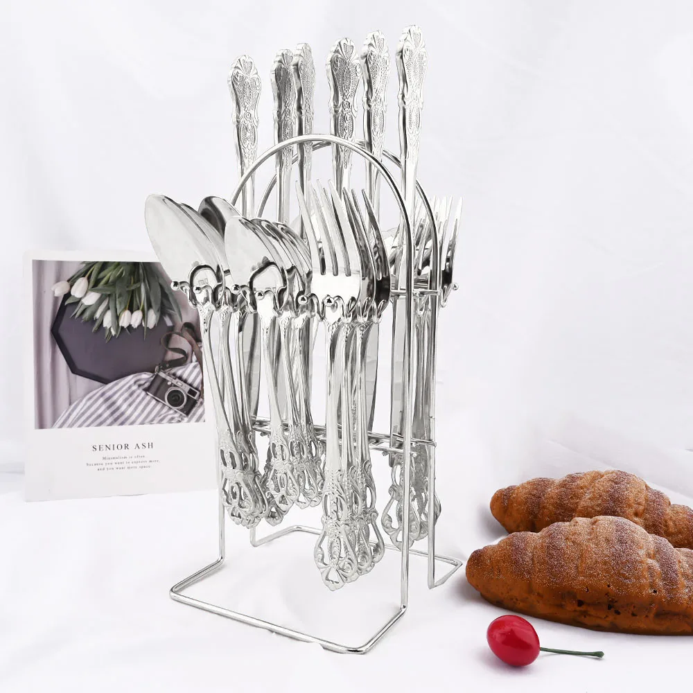 

Столовые приборы из нержавеющей стали, 6/24 шт.