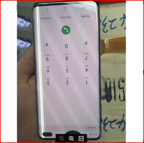 Touch Work Pracitce Lcd broken glass Screen with dots lines For Samsung Galaxy S8 S9 S10 S20 Plus Note8/9 note 10 s21 s22 series