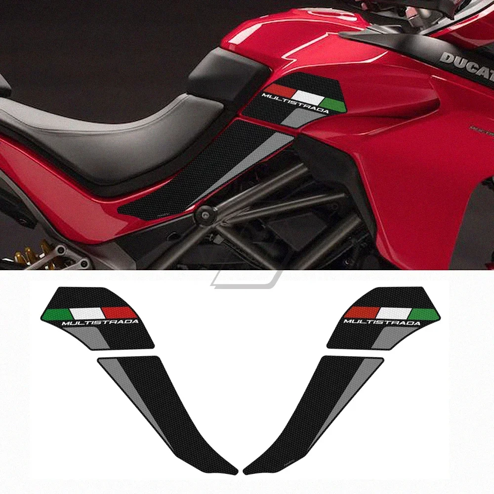 

For Ducati Multistrada 1200 1260 2015-2020 Anti-slip Knee Grip Pads Side Tank Pad Sticker