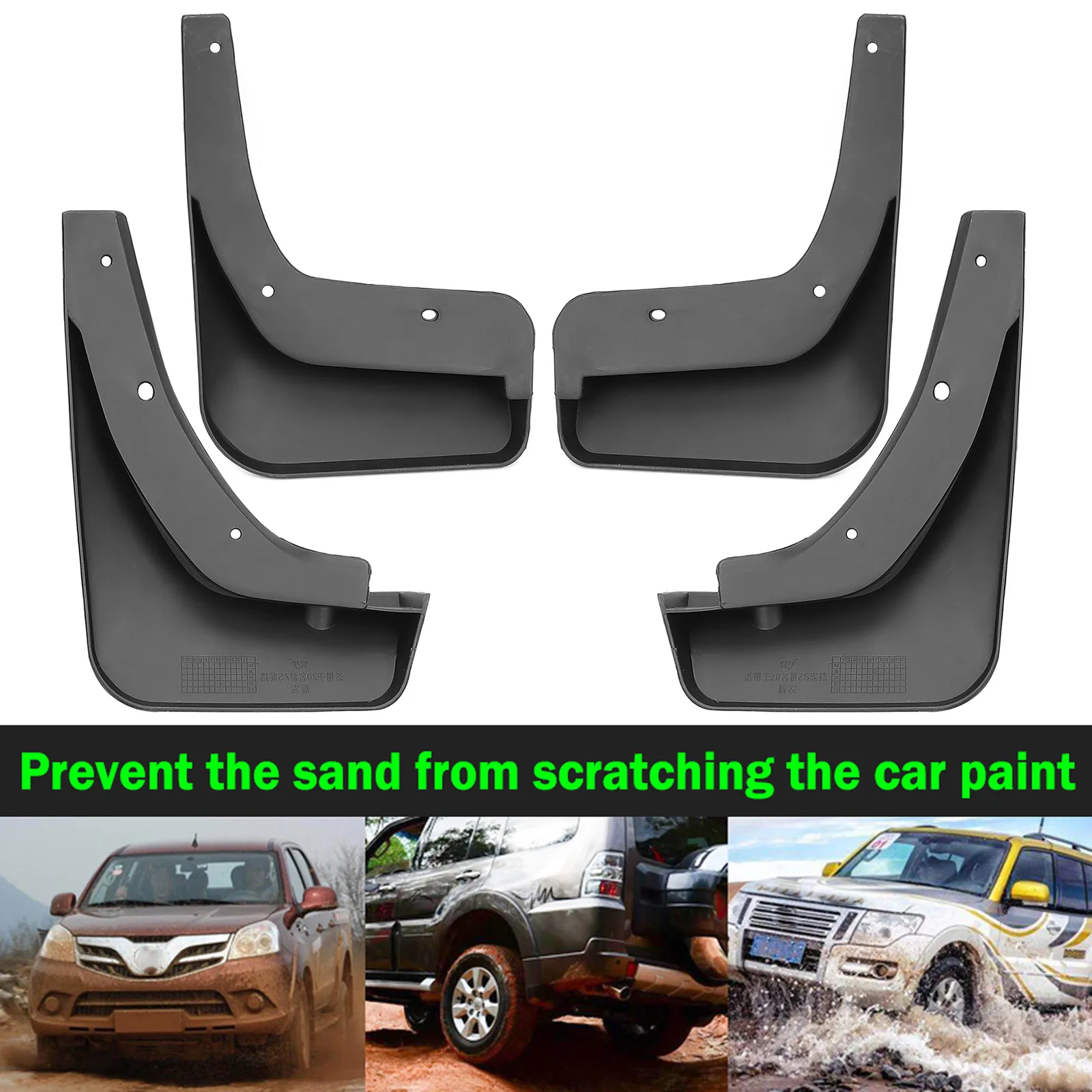 

ABWAIWAI For MG ZS EV ZX PLUS ZST VS ZS11 2020 - 2023 3D AUTO PARTS Mud Flaps Splash Guard Mudguards Molded Fender Car Styling