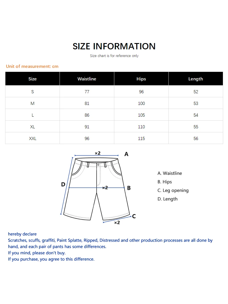 Men's Stretch Black Jorts Street Style Denim Shorts Summer New Korea Fashion Casual Bermuda Hip Hop Knee Length Jeans view 6