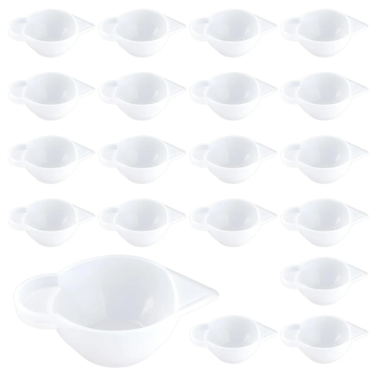 ABJG-20PCS Resin Mixing Cups, Small Silicone Molds Cup Dispenser Mini Measuring Cups for Epoxy Resin