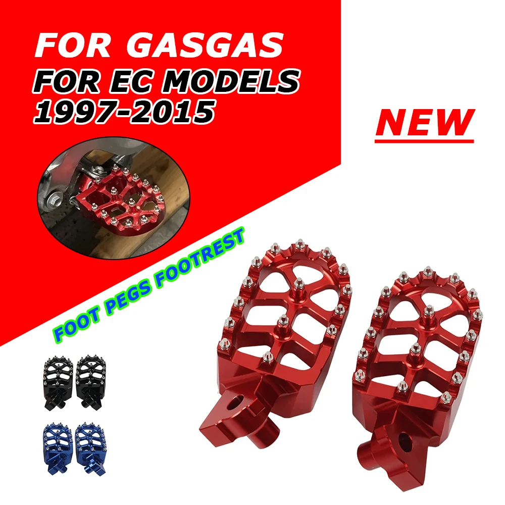 NEW CNC Forged Foot Pegs Pedals Rests For GasGas EC300 2000 EC125 2009 Gas Gas EC50 EC200 EC250 EC 50 125 200 250 300 450 515