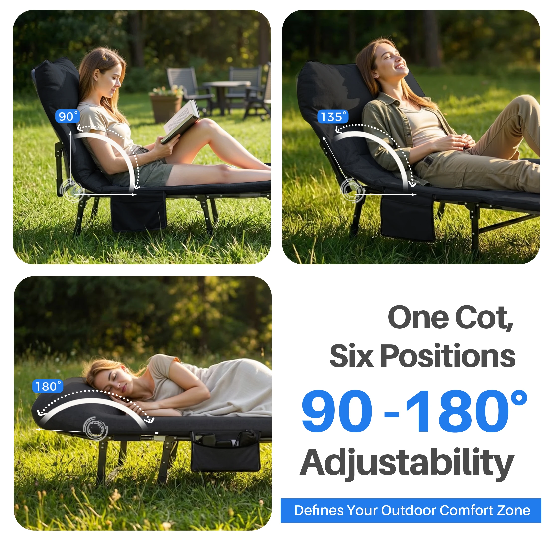 strong frame camping cot support