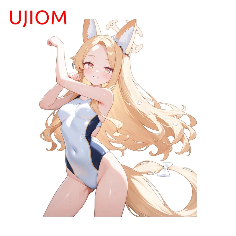 UJIOM Blue Archive Yurizono Seia Wall Sticker Artistic Scratch Proof PVC Vestibulec Decal Suitable For Adhesive Wallpapers Decor
