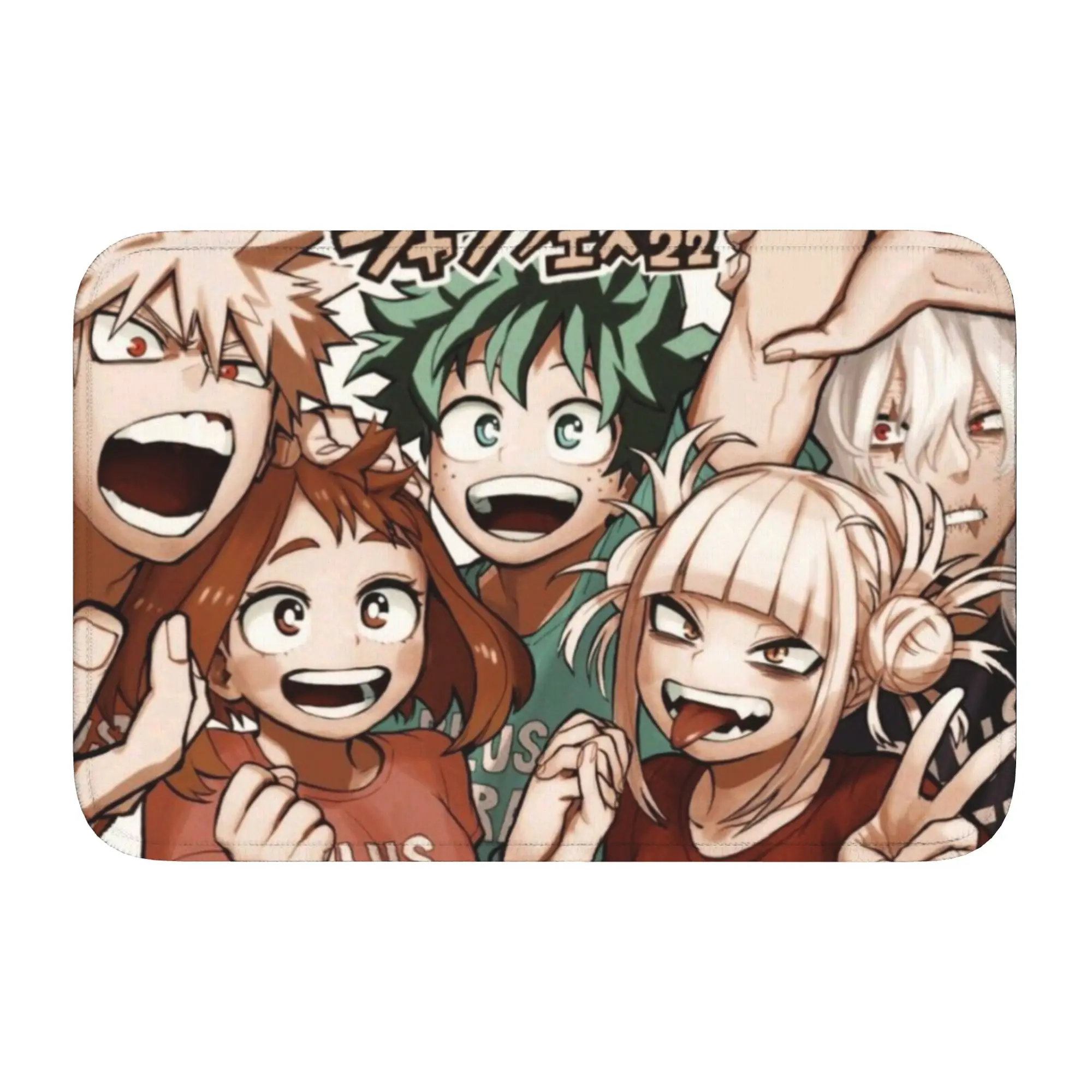 Custom My Hero Academias Doormat Anti-Slip Bath Kitchen Welcome Mat Living Room Door Floor Entrance Carpet Rug Footpad