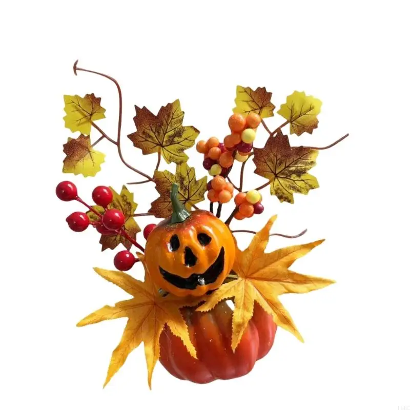 Functional Autumns Maples Pumpkins Decoration Durable Materials For Indoors Outdoor Scenes