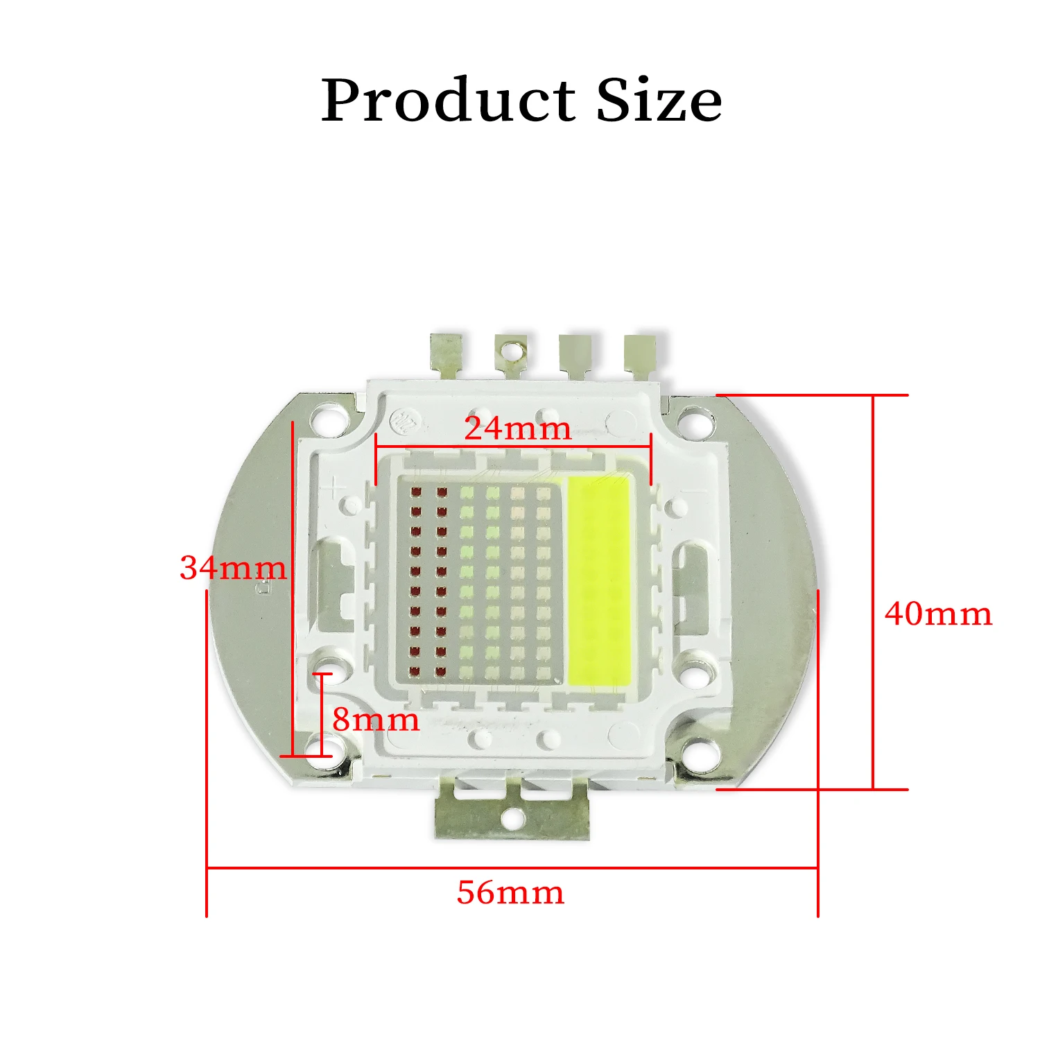 Chip de cuentas LED COB 4 en 1 de alta potencia, 100W, 200W, RGBW, para 100 COB, lámparas de reflector de luz de público, Chips LED COB, luz de