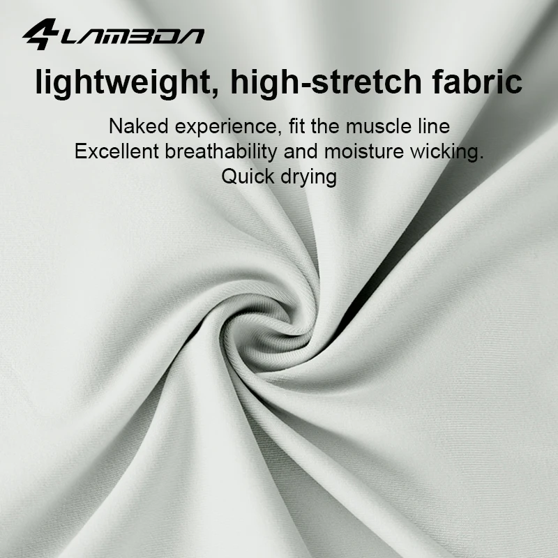 LAMEDA Cycling Jersey Men's Breathable Seamless Long Sleeved Cycling Tops Quick Dry Lightweight Road MTB Bike Shirt Sportswear