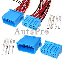 1 Set 20 Gaatjes MX5-A-20S-C Auto Draad Kabel Starter Ontzegeld Socket Voor Honda Fit Buick Cd Speler/Audio MX5-A-20P-C