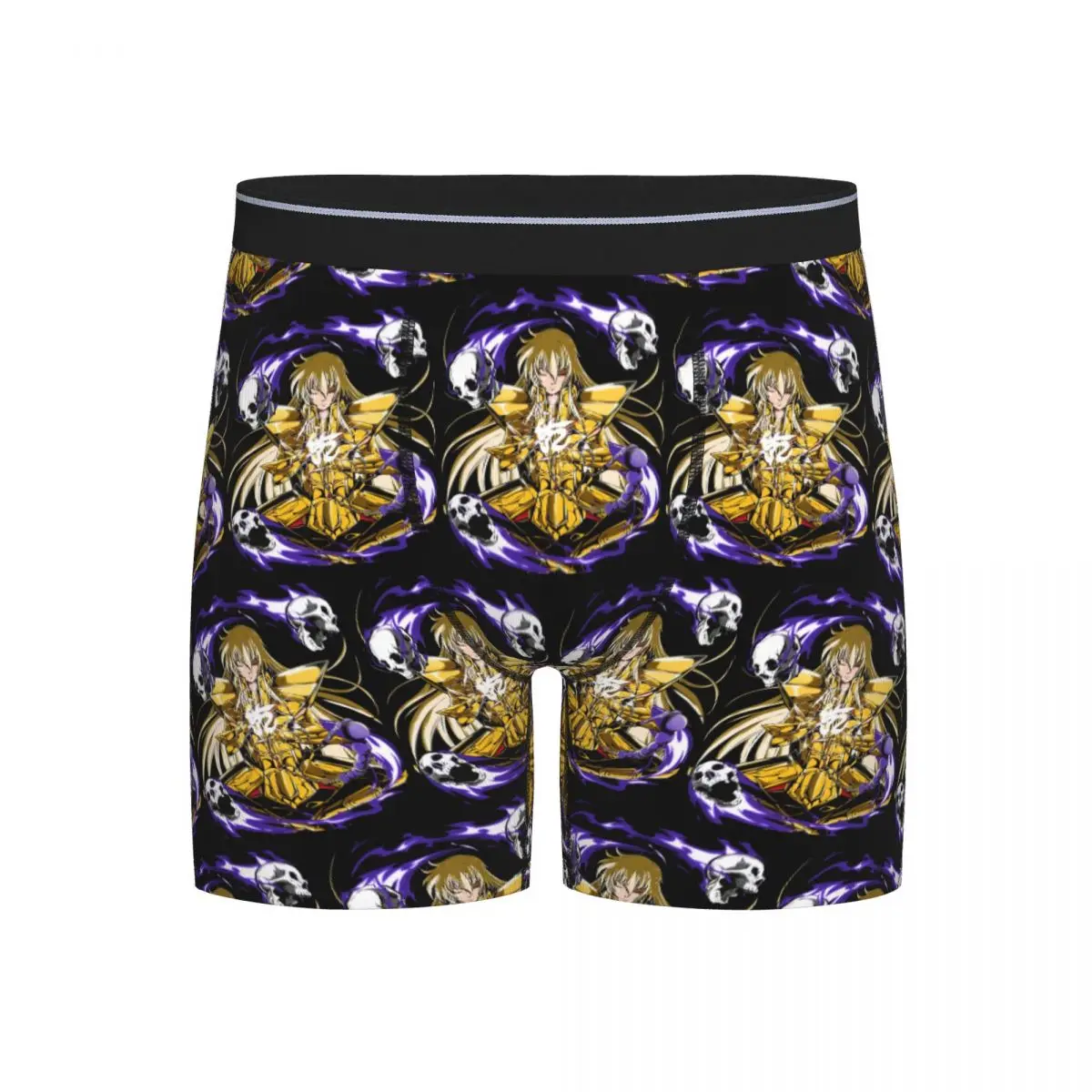 

Long Boxer Underpants Shorts Knights Of The Zodiac Saint Seiya Panties Men Comfortable Underwear for Homme Man Boyfriend Gift