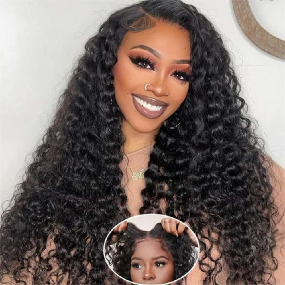 

Wear And Go Glueless Ready To Wear Wig Deep Wave 5x5 Lace Closure Wigs Human Hair For Women Curly Wave Lace Front Wig Human Hair