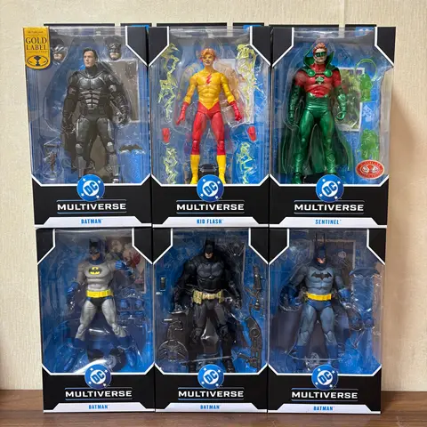 Mcfarlane Toys Batman Arkham Knight/Neal Adam/Kelly Jones/Justice League/Kid Flash/Sentinel 7in Action Figure Model Doll
