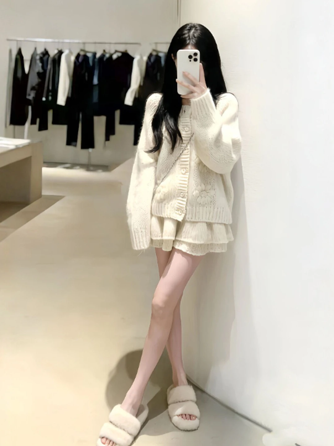 

Gentle Wind Unique f Skirt Top Set Youthful Spring 2026 Faion Casual Workwear Floral Print High Waist Button Closure
