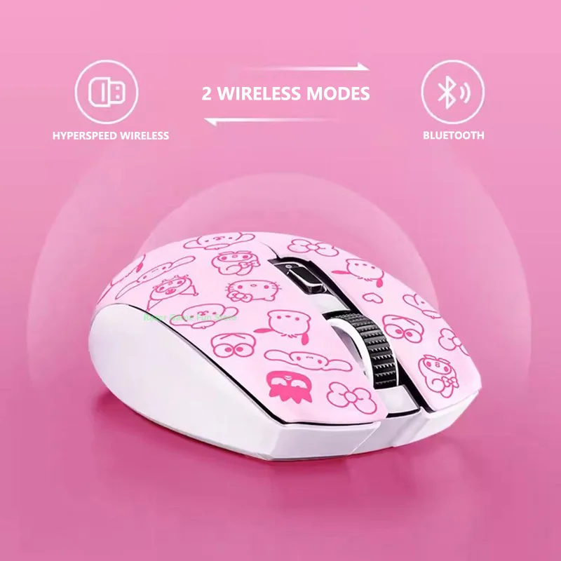 Razer Hello Kitty and Friends Edition Dual Wireless Gaming Mouse HyperSpeed Wireless and Bluetooth 60g Ultra-Lightweight Design