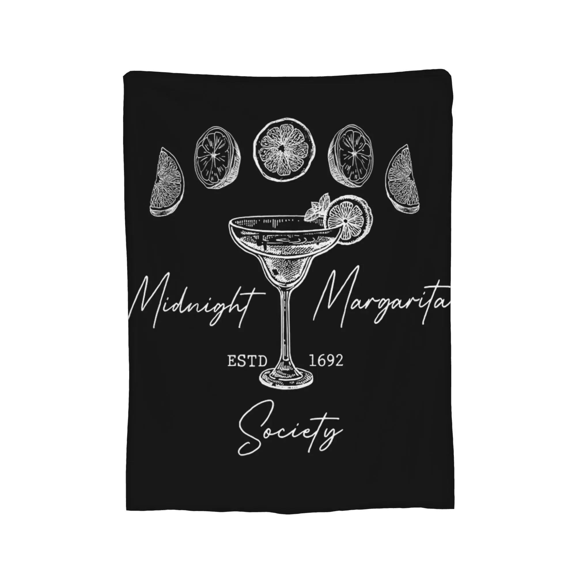 Halloween Midnight Margaritas Society, Practical Magic Blankets Fleece Textile Decor Throw Blanket for Bedding Car Bedspreads