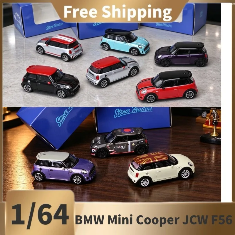 (In Stock)SH 1:64 BMW Mini Cooper JCW F56 Alloy Car Model, Collection Display Item