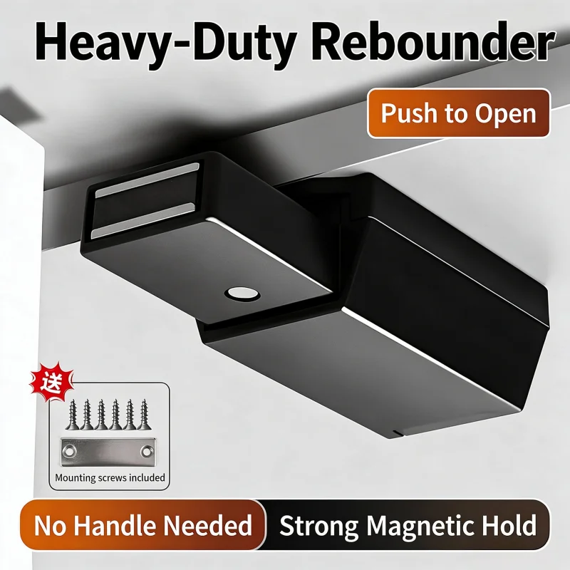 Double Core Strong Spring Push to Open Latch, Heavy Duty Rebounder for Invisible Door, Stone Door, Tile Cabinet Door
