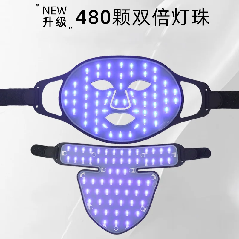 

Photon Beauty With For Home Use, Skin Rejuvenation Neck Device, Color Red Silicone LED Spectrum Mask Devic