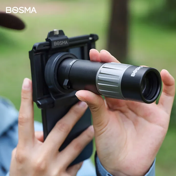 BOSMA Optimistic 8x25 Monocular Telescope Original mobile phone camera holder does not include monocular telescope