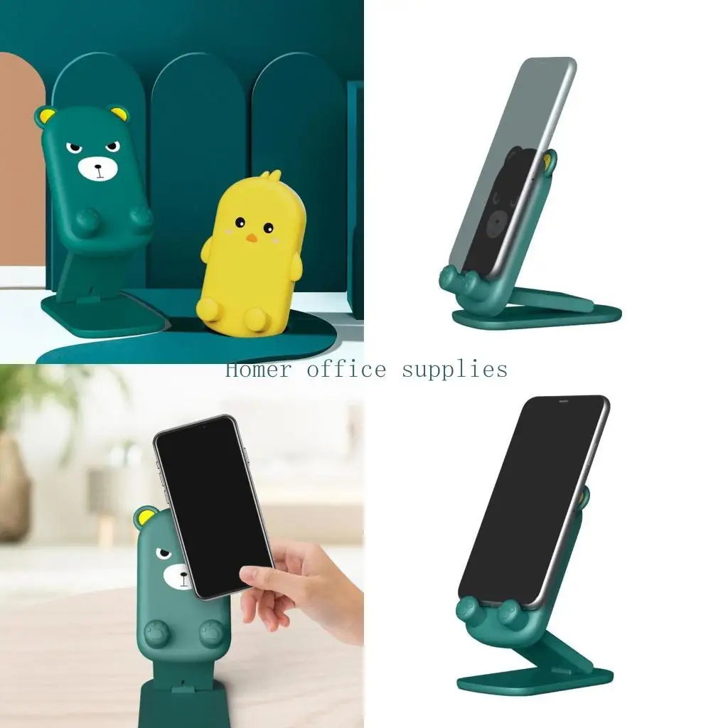 

K43B Силикон+Пластик+металлический ленивый милый живой трансляционный мобильный телефон аксессуары для таблеток