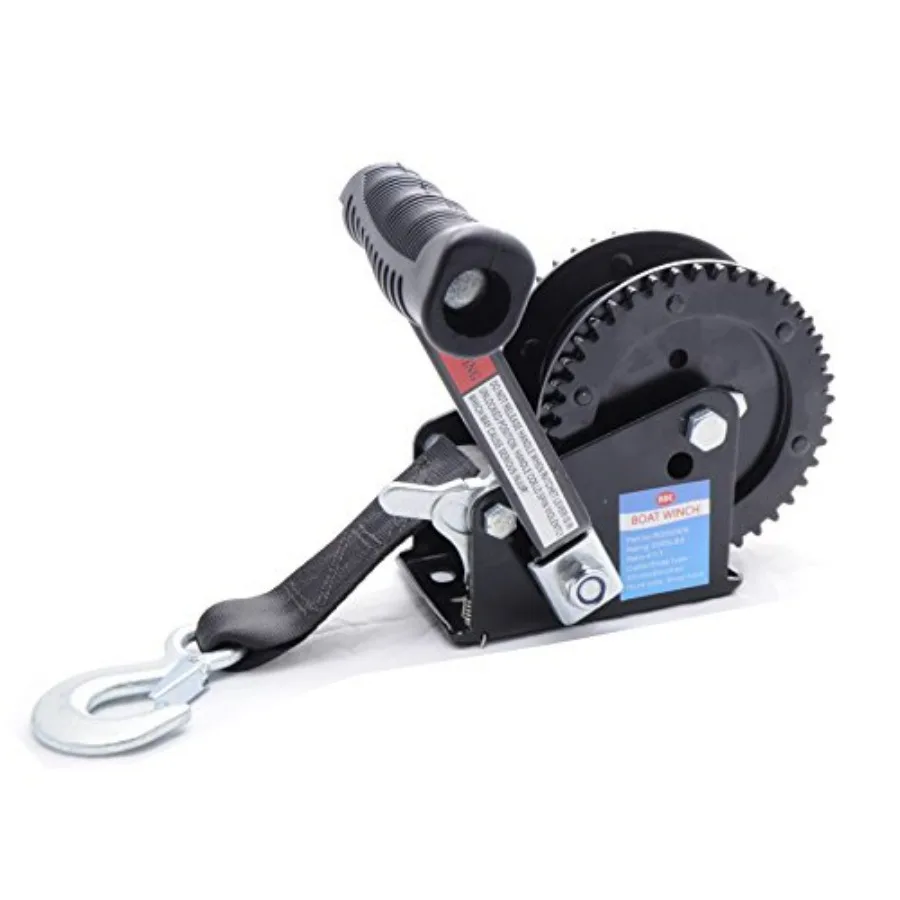 

2000LB EDC Coated Black Dual Drive Winch with 25-Foot Strap