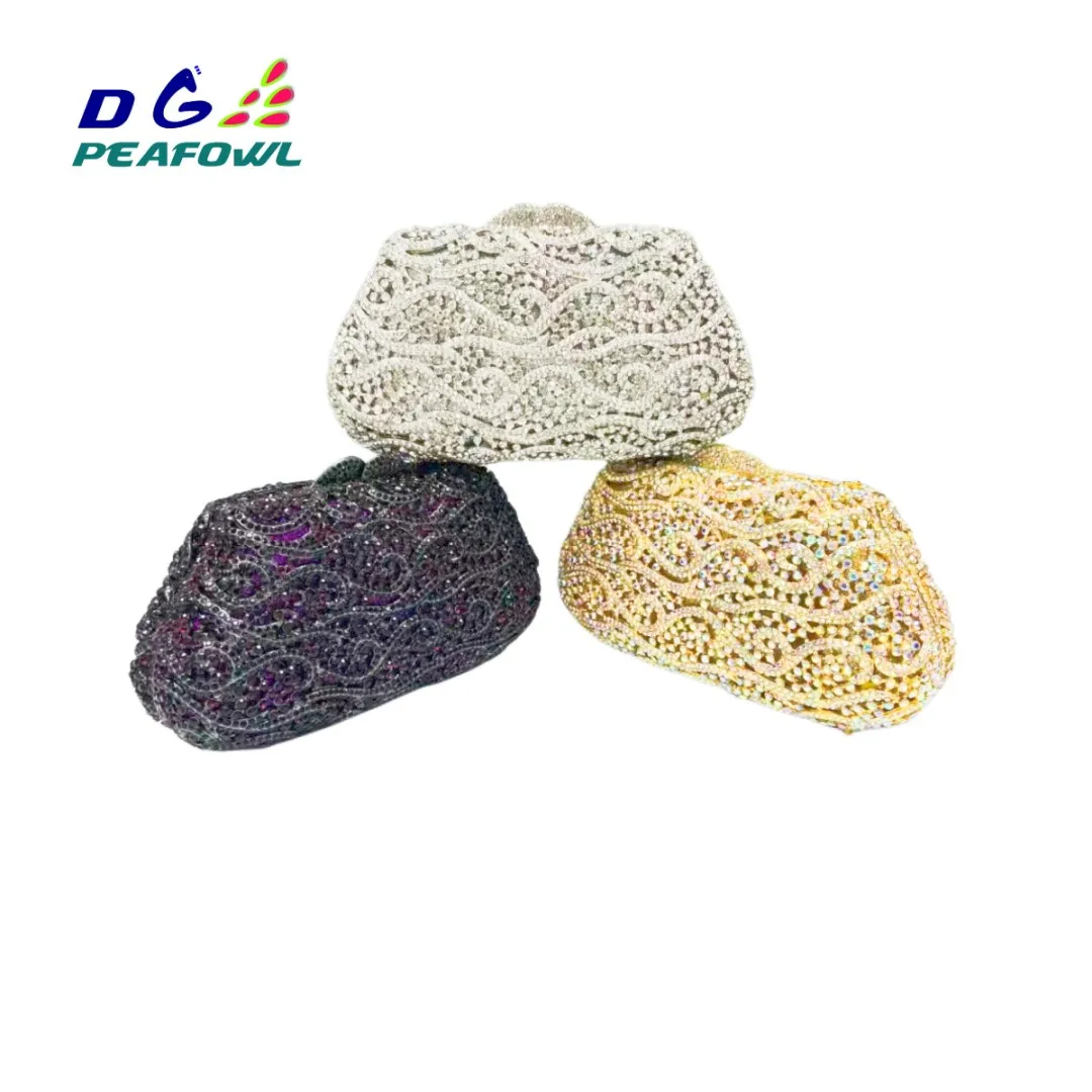 Elegant women evening party handbag diamonds luxury wallet clutches ladies designer crystal purses bridal wedding party purses