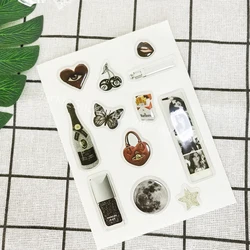 DlY custom 3D phone case dome epoxy sticker personalized resin ipad label popular decorative crystal gel logo jelly cute shapes