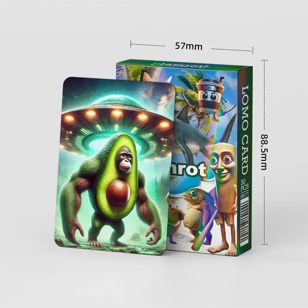 30 قطعة تونغ تونغ تونغ صحور Tralalero Tralala لعبة ببطاقات ورقية لعبة الدماغ الإيطالي الكلاسيكية من الجبال والبحار بطاقة الليزر لومو بطاقات #6