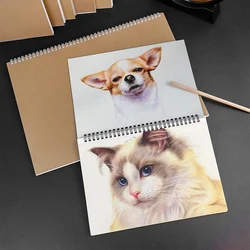 Professional Sketchbook Thick Paper 160 GSM Spiral Notebook Art School Supplies Pencil Drawing Notepad