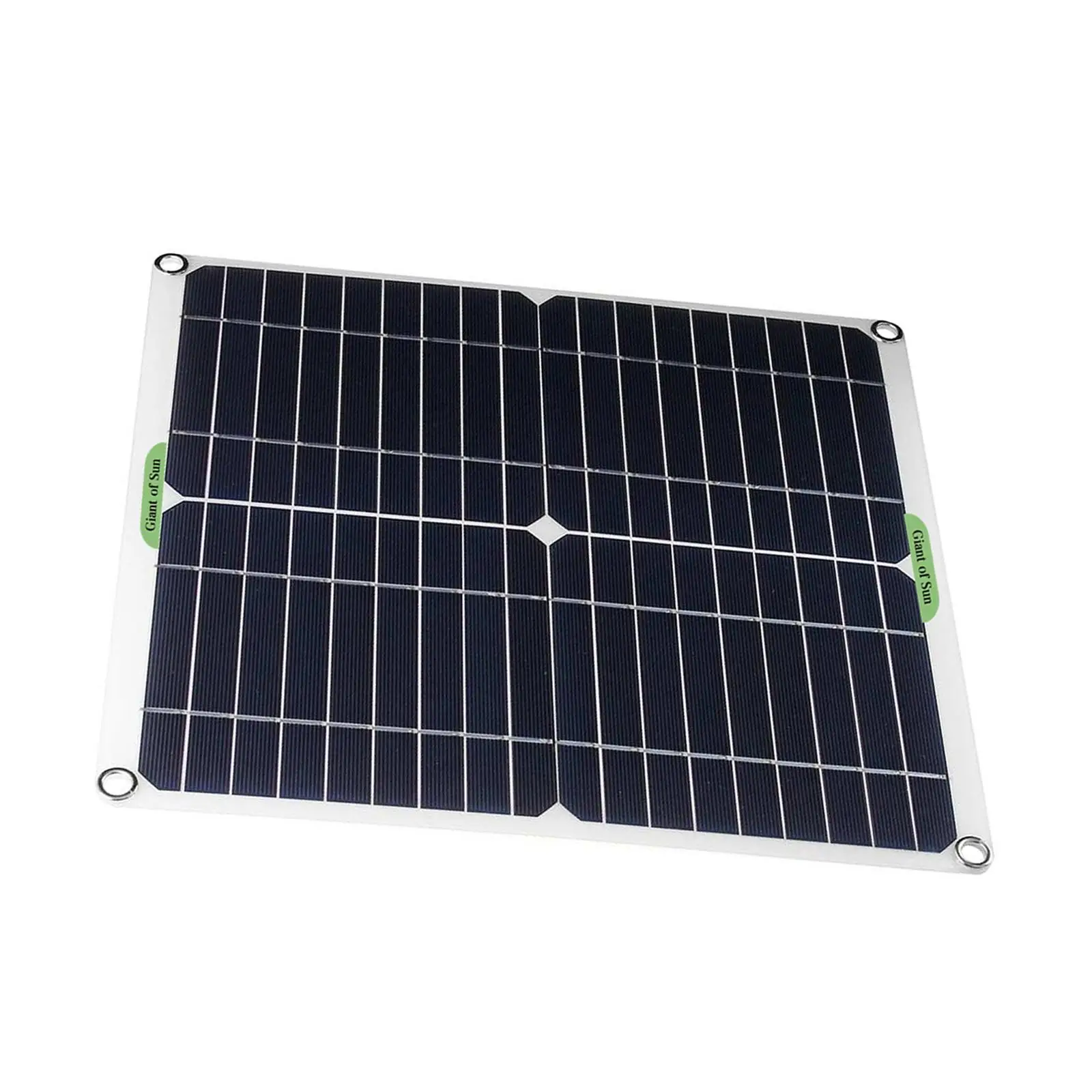 Compact Solar Panel Charger 20W with DC Output for Car Battery Camping Travel Emergency Use