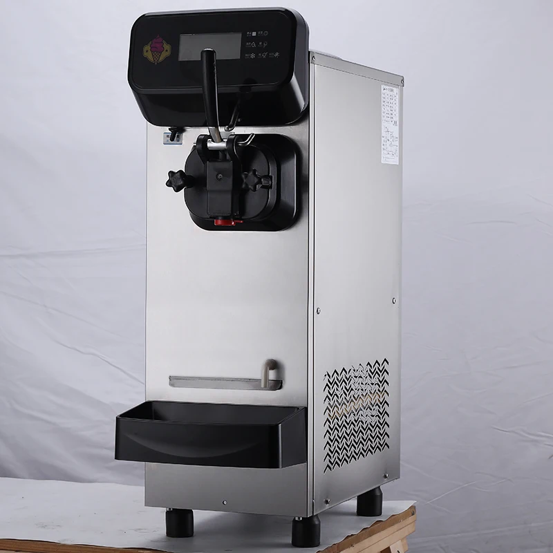 New Single-Head Commercial Small Desktop Automatic Ice Cream Machine Touch Screen High Productivity Mini Sundae