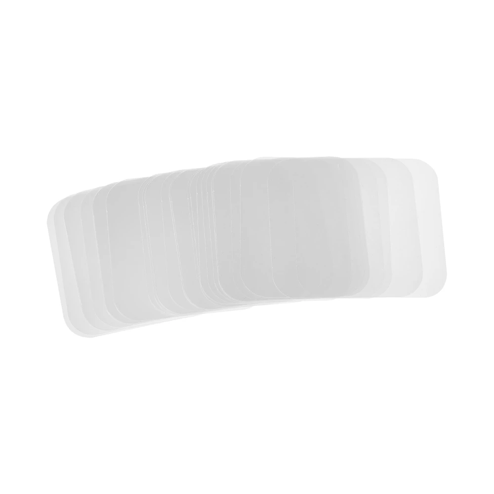 PET Transparente Folien-Knopfteile für 50x50mm Quadratische Abzeichenherstellung Klare Schutzplastikfolie DIY Abzeichen-Pin Materialien – Detail 5
