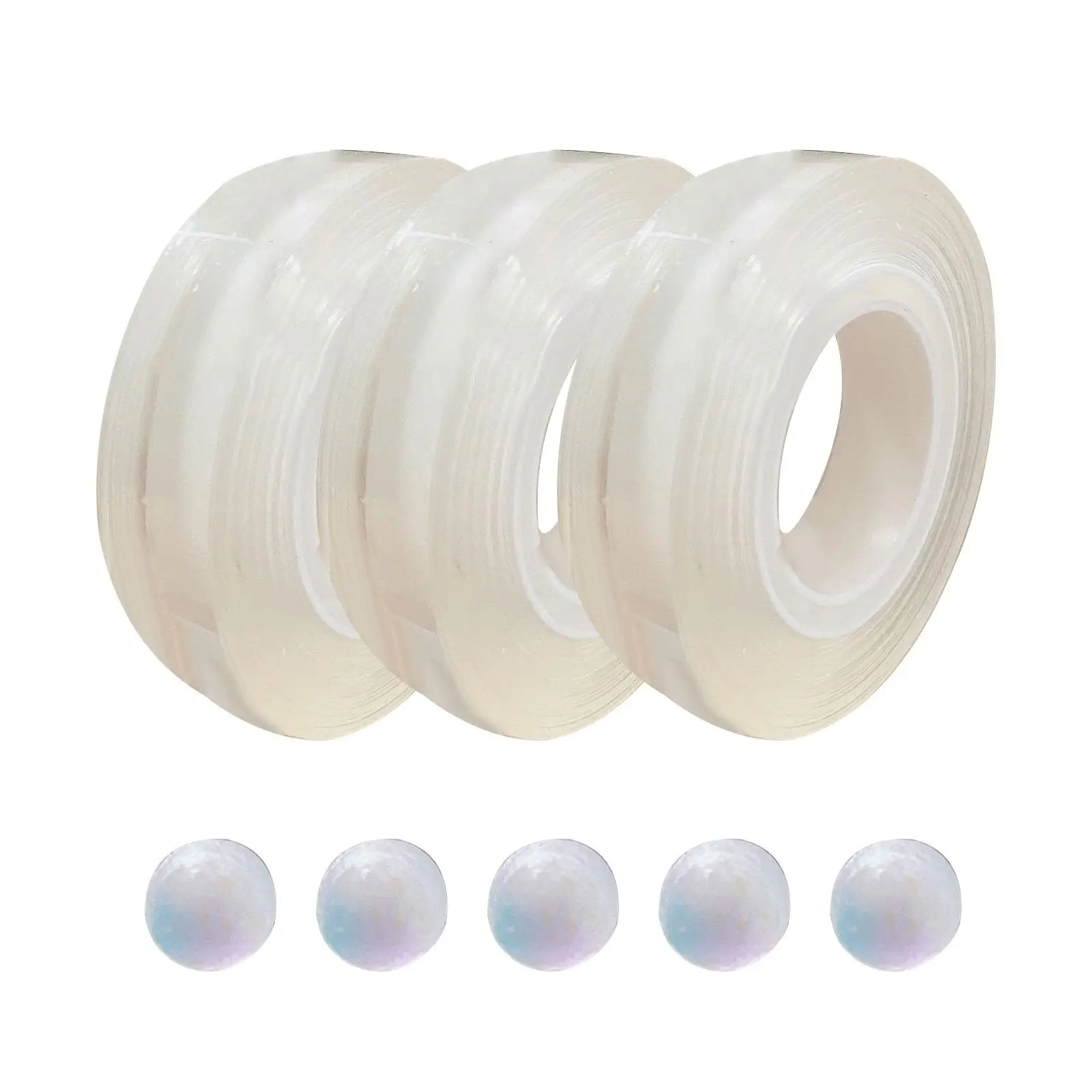 Funny Sticky Ball Rolling Tape with Glass Ball Crafts Relaxing Toys for Kids
