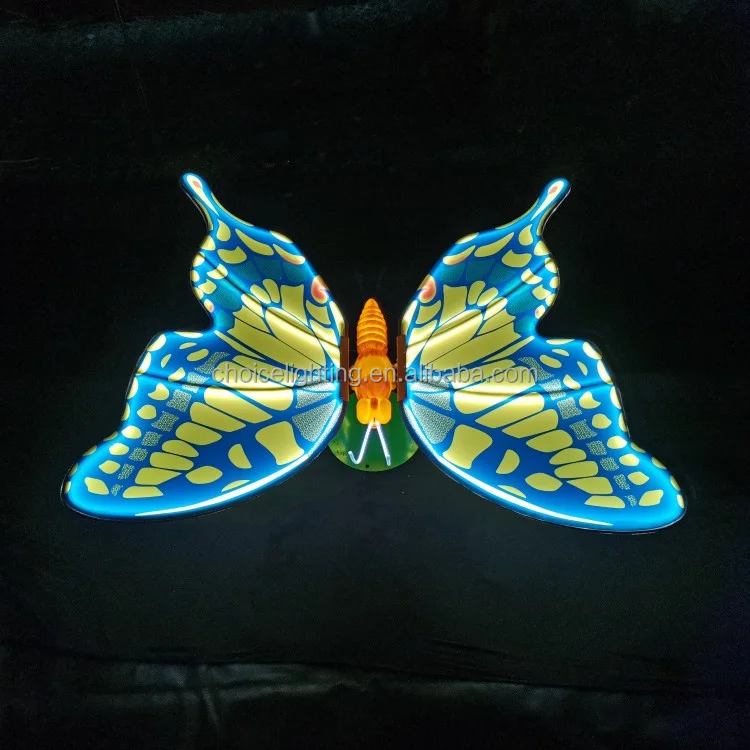 Luci con motivo artificiale a farfalla a LED animate dal design 3D
