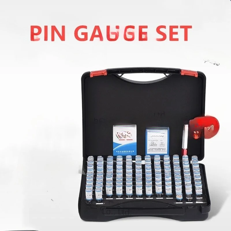 0.1~1.00mm Precision Steel Pin Gauge 0.1~1.00 step 0.01mm Smooth Plug Gauge Hole Gauge set pin Measuring Tool, 91pcs/lot
