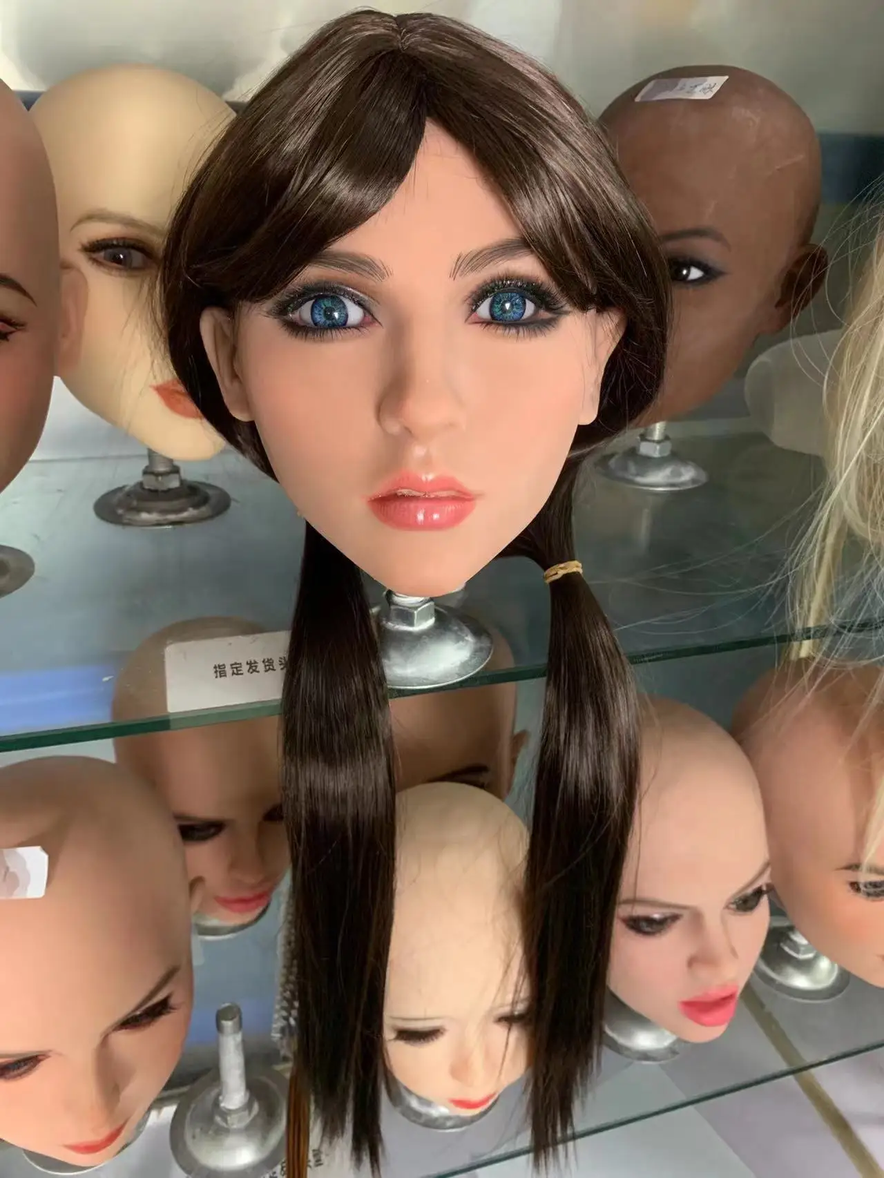 

Lifelike Sex Doll Head Sexy Figure Action Female Head Oral Sex Love Doll TPE Head M16 Screw Fit for 135cm to 170cm Body