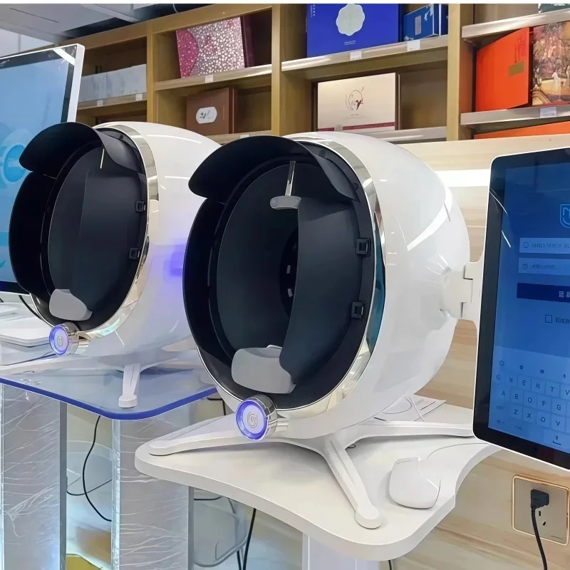 【Hot Sale】3D Skin Analysis Machine Portable Facial Scanner With Magic Mirror Moisture Oil Texture Tester For Home Professional U
