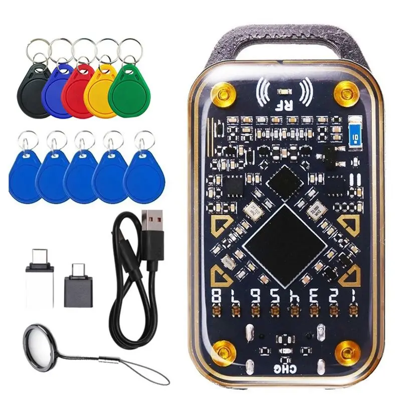 

В наличии: Ультра-современный считыватель RFID-чипов Chameleon, эмулятор смарт-карт, дубликатор + 5 брелоков CUID/UID, 125 кГц, 13.56 МГц, для ID/IC-карт