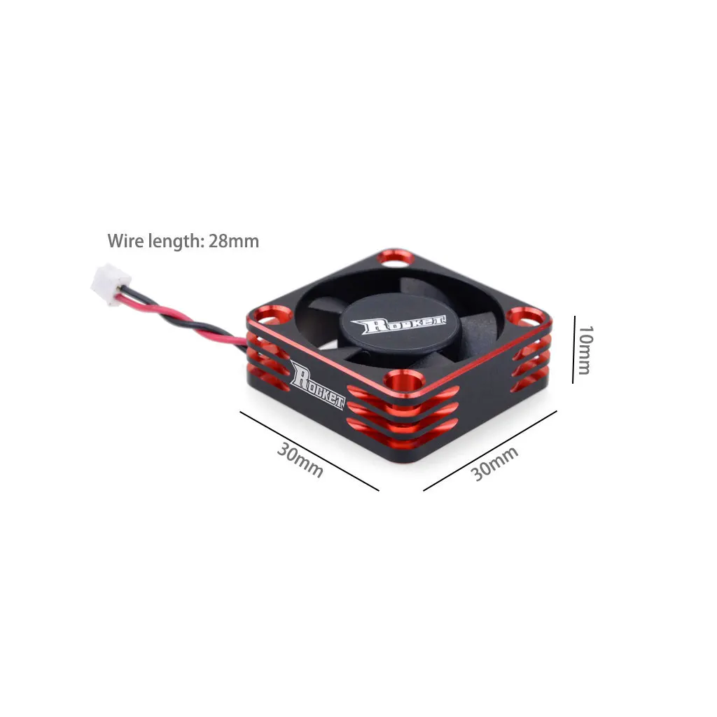 2 Stück SURPASS Rocket Kühlventilator 25mm 30mm 35mm 40mm 50mm Metall-Motorlüfter Wärmeableitungsventilatoren Abdeckung für 1/8 1/10 RC Auto Motor – Detail 11