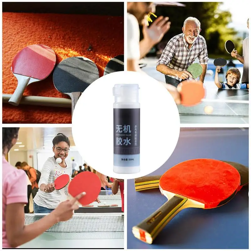 Table Tennis Racket Adhesive 50ml Table Tennis Adhesive Portable Pong Paddle Glue For Assembling Table Tennis Paddles