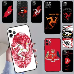 Isle of Man Coat of Arms Case For iPhone 16 11 12 13 14 15 Pro XS Max XR X Plus 12 13 Mini Cover Phone Case