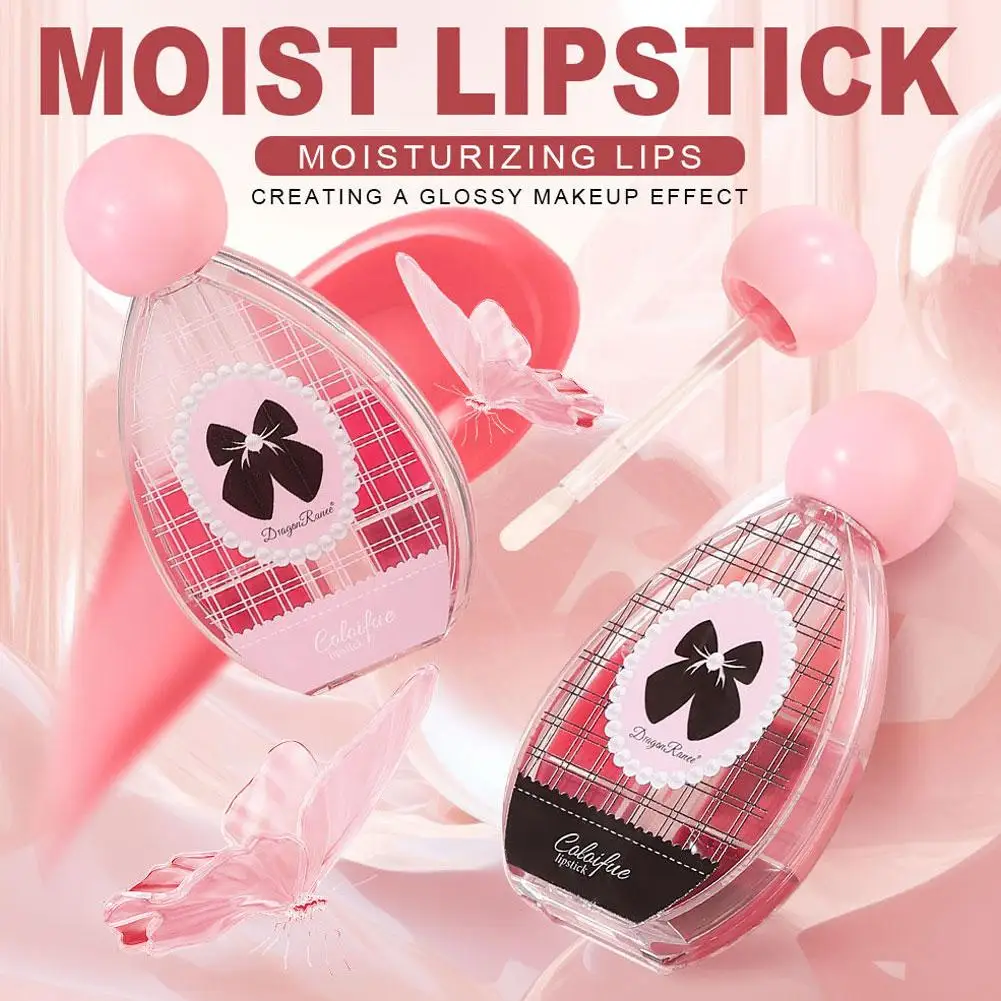 Gel à lèvres miroir Six couleurs, brillant semblable à un miroir, rétention de couleur longue durée, verre à gelée, brillant à lèvres solide, effet lèvres brillant et dodu